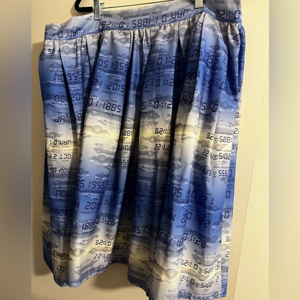 Unique Vintage x Back to the Future Circle Skirt Size 18/2X